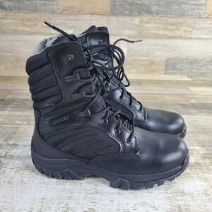 Bates GX X2 Mens Tactical Boots Sz 7 Black Leather Waterproof Side Zip Mid Top